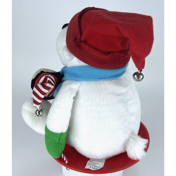 Hallmark Snowtime Pals '07 Polar Bear Penguin Sled Plush Animated Music Movement - Picture 8 of 14